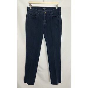 Lafayette 148 Women's SIZE 8 Blue Jeans Mid Rise Straight Leg Cotton Blend